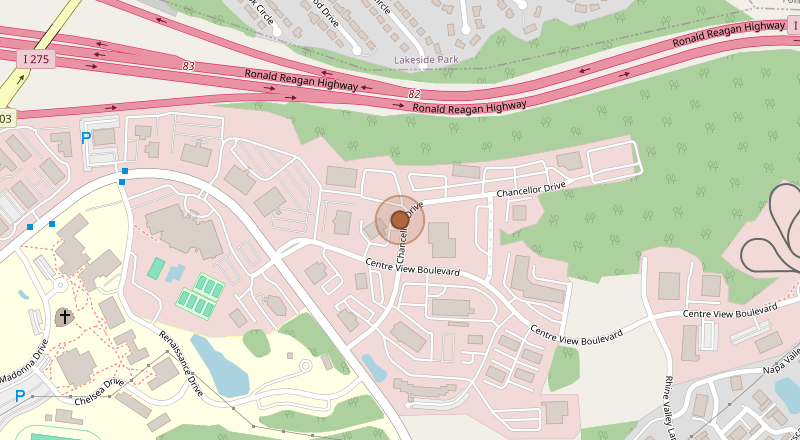 Map showing the Viewpoint Psychological Services Crestview Hills office
